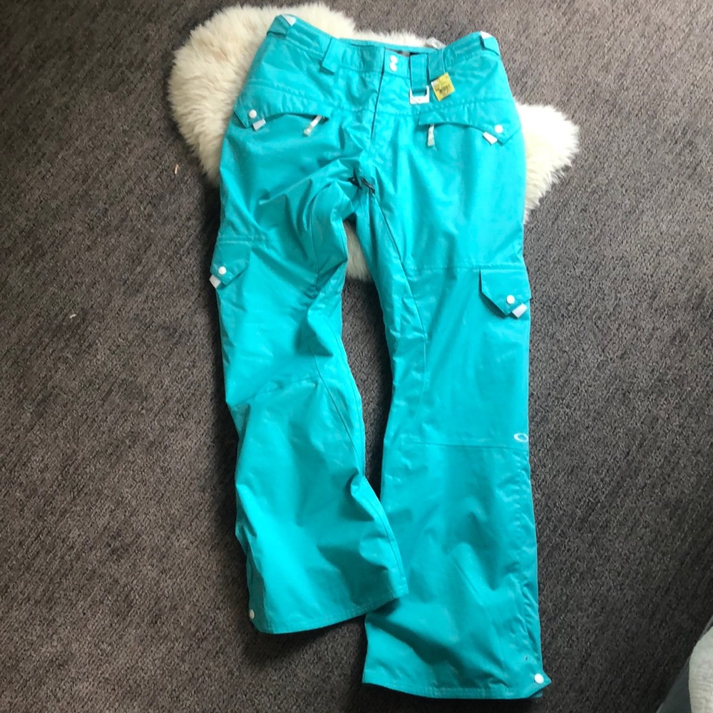 Aqua Turquoise Oakley snowboard Ski Snow pants
